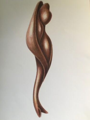 Painting titled "Figurine numéro 47" by Jacques Tafforeau, Original Artwork, Other