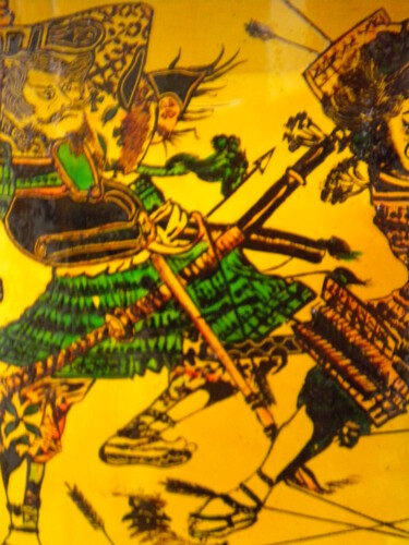 "combattant- japon-a…" başlıklı Tablo Jacques Van Moer tarafından, Orijinal sanat, Vitray boyama