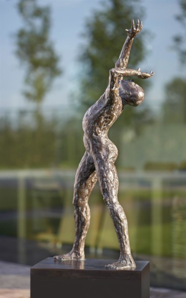 Sculpture titled "Eclipse" by Jacques Vanroose, Original Artwork, Bronze