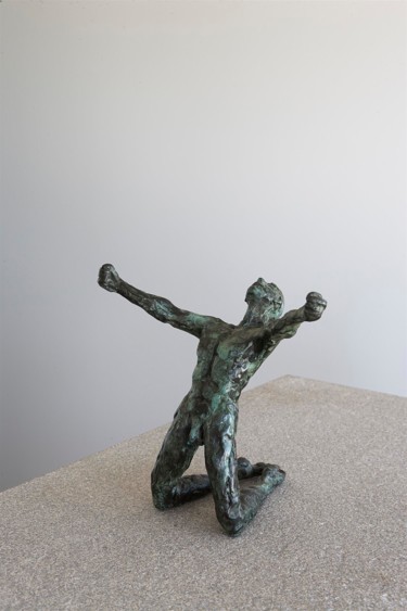 Sculpture titled "Victory" by Jacques Vanroose, Original Artwork, Bronze