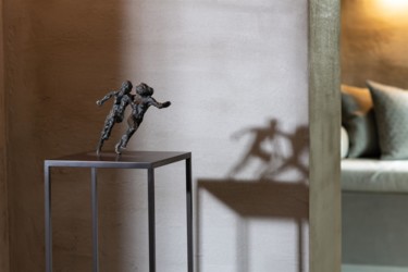 Sculpture titled "Connected" by Jacques Vanroose, Original Artwork, Bronze