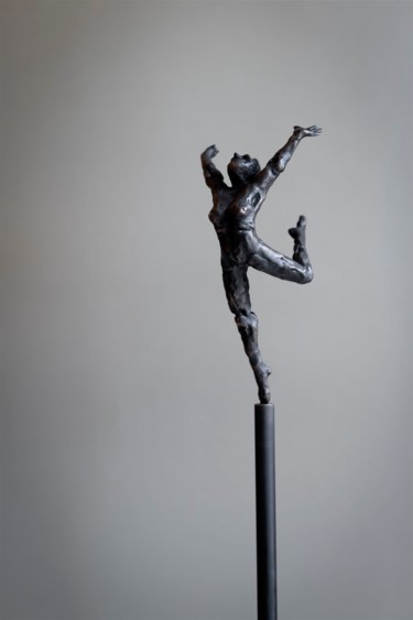 Sculptuur getiteld "Performance" door Jacques Vanroose, Origineel Kunstwerk, Bronzen