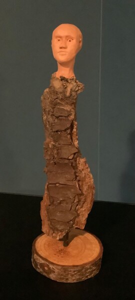 Sculpture intitulée "Au fond des bois" par Jacques Vautier, Œuvre d'art originale, Terre cuite