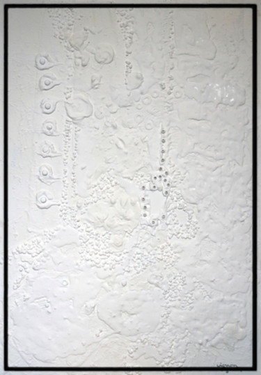 Peinture intitulée "LA LUNE BLANCHE" par Jacques Vignon, Œuvre d'art originale, Huile