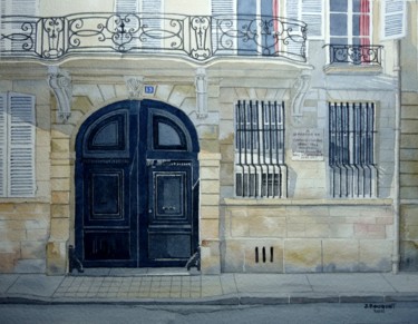 Peinture intitulée "19 quai de Bourbon." par Jacques Bouquet, Œuvre d'art originale