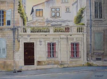 Painting titled "Avignon" by Jacques Bouquet, Original Artwork, Oil