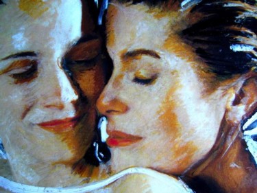Peinture intitulée "Catherine Deneuve e…" par Jacques Cauda, Œuvre d'art originale, Pastel
