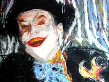 Painting titled "Joker" by Jacques Cauda, Original Artwork, Pastel