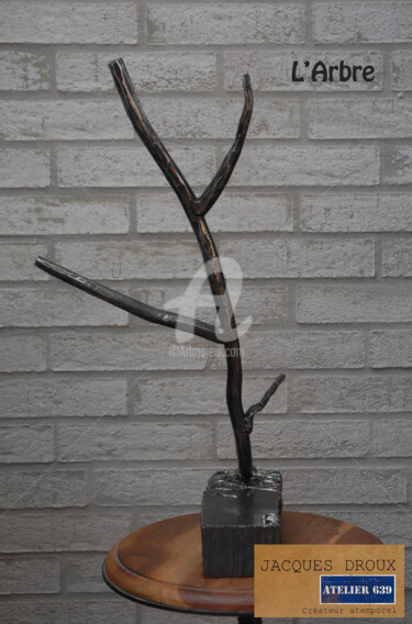 Escultura intitulada "L'arbre" por Jacques Droux, Obras de arte originais, Metais