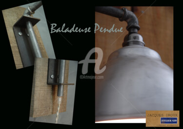 Design getiteld "Baladeuse pendue" door Jacques Droux, Origineel Kunstwerk, Verlichting