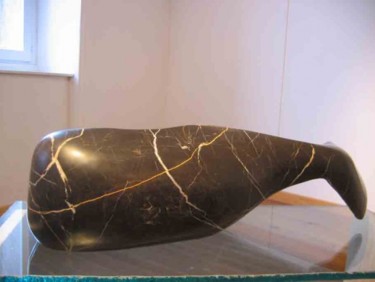 Sculpture intitulée "la baleine" par Jacques Duault, Œuvre d'art originale, Pierre