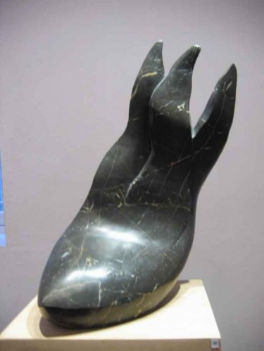 Sculpture intitulée "poisson n° 20" par Jacques Duault, Œuvre d'art originale, Pierre