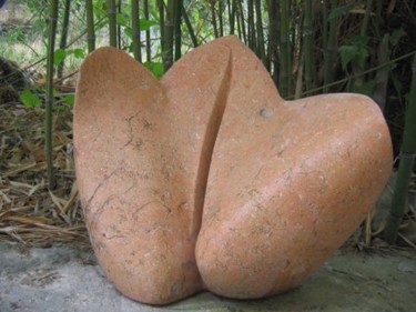 Sculpture intitulée "fente" par Jacques Duault, Œuvre d'art originale, Pierre
