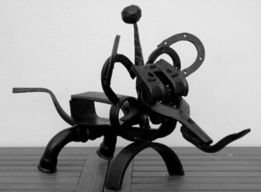 Sculpture intitulée "Sans mon karnac" par Jacques Egli, Œuvre d'art originale, Métaux