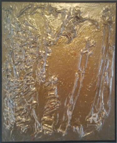 Painting titled "Ambiance métal 5 (N…" by Jordan Ravy, Original Artwork, Acrylic