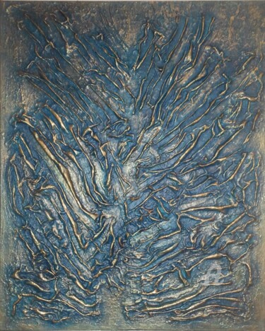 Painting titled "Ambiance métal 2" by Jordan Ravy, Original Artwork, Acrylic