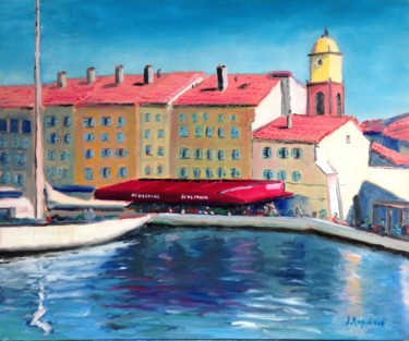 Pintura titulada "Saint - Tropez" por Jacques Lajoinie, Obra de arte original, Oleo