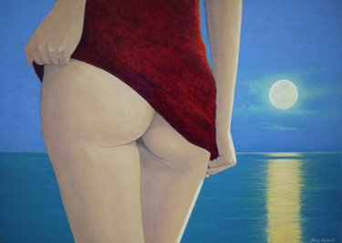 Peinture intitulée "Clair de lune" par Jacques Place, Œuvre d'art originale, Acrylique