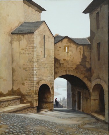 Malerei mit dem Titel "L' Aïnsa" von Jacques Place, Original-Kunstwerk, Acryl