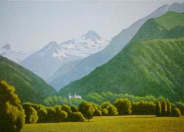 Peinture intitulée "Val d'Azun" par Jacques Place, Œuvre d'art originale, Acrylique