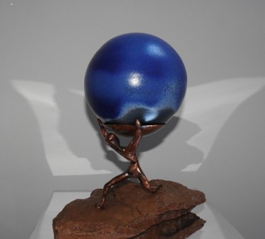 Sculpture intitulée "La coupe du monde ." par Jacques Tronquet, Œuvre d'art originale
