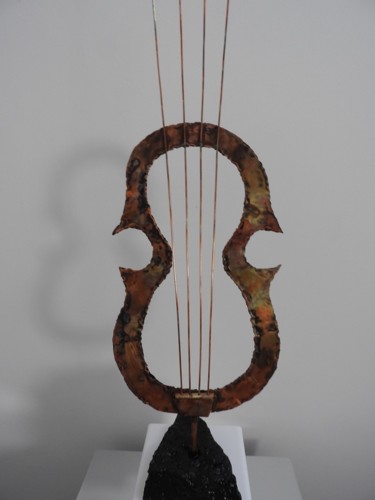 Artisanat intitulée "Au fil du violon" par Jacques Tronquet, Œuvre d'art originale