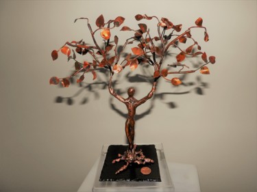Sculpture intitulée "les racines de l'ho…" par Jacques Tronquet, Œuvre d'art originale, Métaux