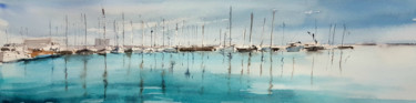 Peinture intitulée "Almeria" par Jacques Villares, Œuvre d'art originale, Aquarelle