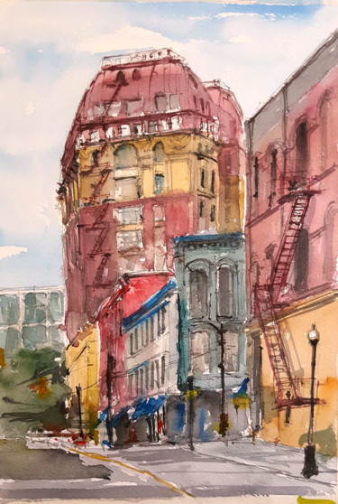 Painting titled "vancouver-2.jpg" by Jacques Villares, Original Artwork, Watercolor