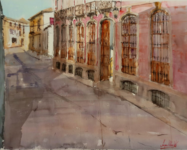Pintura titulada "Hotel Ordóñez Sando…" por Jacques Villares, Obra de arte original, Acuarela