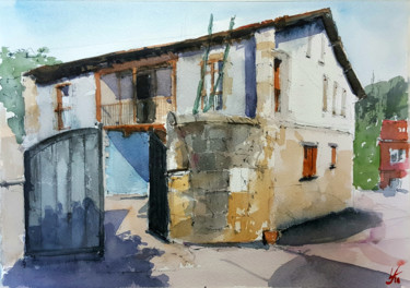 Painting titled "Posada Rural Casa C…" by Jacques Villares, Original Artwork, Watercolor