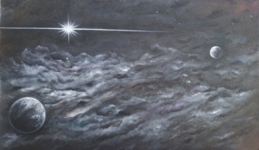 Pintura titulada "Ashy Sky" por Jacqui Siqueira, Obra de arte original, Oleo