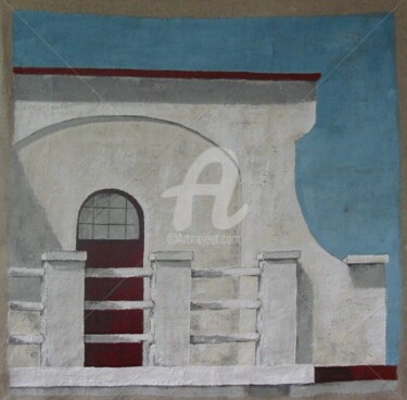 Painting titled "Balcony" by Jacquotte Gaignault, Original Artwork