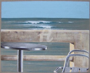 Painting titled "SWELL AT NICK'S" by Jacquotte Gaignault, Original Artwork