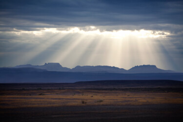 Photographie intitulée "Blue Horizon" par Jade Holing, Œuvre d'art originale, Photographie numérique