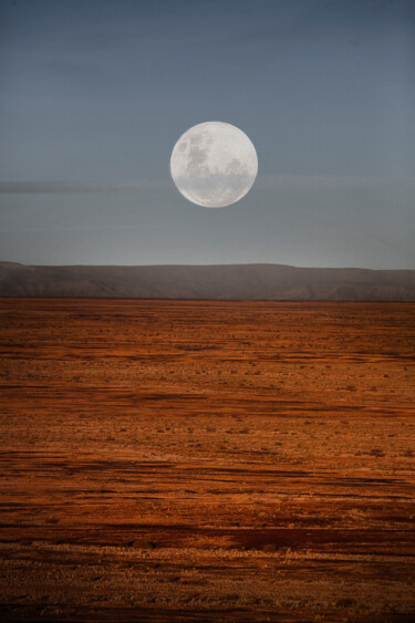 Photographie intitulée "Moon Set" par Jade Holing, Œuvre d'art originale, Photographie numérique