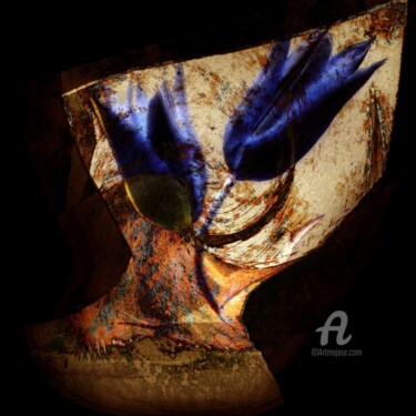 Digital Arts titled "chenal bleu 0035 (1…" by Jade Vuaillat Laurent, Original Artwork, Digital Painting