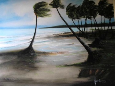 Pintura intitulada "Praia do Gravata" por Cysneiros Jader, Obras de arte originais
