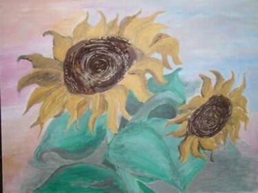 Painting titled "sunflowers" by Jadranka Cikic, Original Artwork