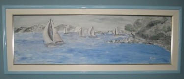 Painting titled "Regata ( Regatta)" by Jadranka Cikic, Original Artwork