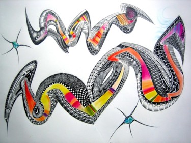 Drawing titled "Migration Printanie…" by Jacques Durand, Original Artwork