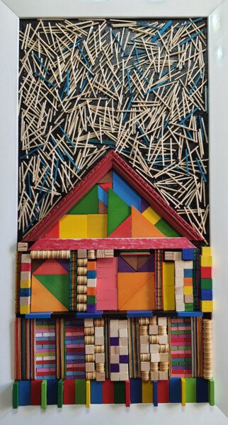 Коллажи под названием "Home" - Jaffa Meir, Подлинное произведение искусства, Коллажи