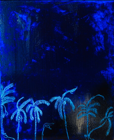 Картина под названием "HAWAYA" - Jag, Подлинное произведение искусства, Смола Установлен на Деревянная рама для носилок