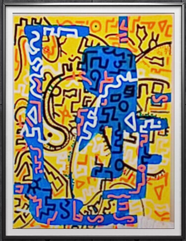 Peinture intitulée "KANARIA" par Jag, Œuvre d'art originale, Acrylique