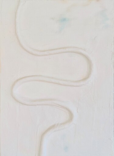 绘画 标题为“FOFIL” 由Jag, 原创艺术品, 石膏 安装在木质担架架上