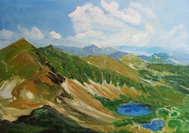 Malerei mit dem Titel "Berglandschaften  (…" von Jaga Rudnicka, Original-Kunstwerk, Öl