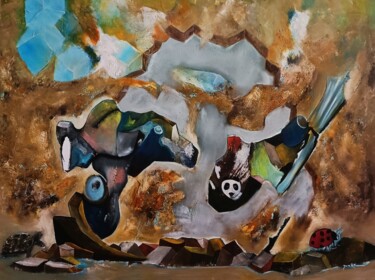 Painting titled "FÁBULA" by Jaime R Ferreira, Original Artwork, Oil