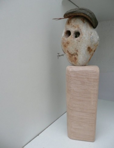 Sculpture intitulée "PIERRE QUI RIT" par Jaime Garcia, Œuvre d'art originale