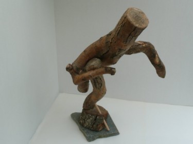 Sculpture titled "RUGBYMAN vue de 3/4…" by Jaime Garcia, Original Artwork