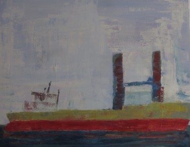 Pintura titulada "Port, Lisboa" por Jaime-Axel Ruiz, Obra de arte original, Acrílico